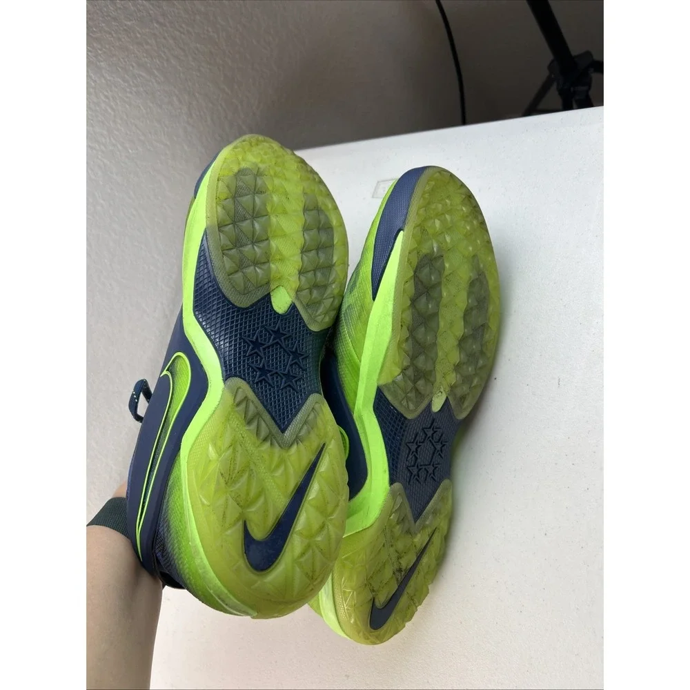 NIKE Zoom Field General FTBL Navy/Lime Green 654859-430 sz 12‎